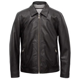 New Arrival Men's Casual Zipper Style Leather <b>Jackets</b> Slim Fit Top Quality Men Genuine Leather <b>Jacket</b> for Man - Product Image 4
