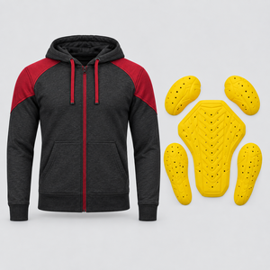 Sudadera Protectora para Motociclistas con Protecciones Extraíbles, Resistente al Viento, Equipo de Seguridad Personalizado para Motocicleta, Ropa de Invierno - Product Image 1