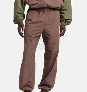 Custom Logo Men's Nylon Tracksuit Two Tone Color Block Windbreaker <b>Jacket</b> and Pants Set Retro Oversized Sportswear Manufacturer - Product Image 5