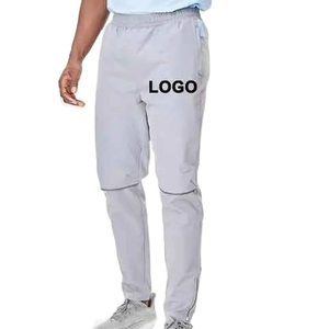 Conjunto Deportivo Cortavientos para Hombre al por Mayor, con Bloques de Color, Azul Claro y Gris, de Poliéster Transpirable, con Logotipo Frontal Personalizado - Product Image 4