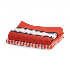 Affordable Wholesale Striped Kitchen <b>Dish</b> Towels With Custom Golf Designs Soft Cotton 15x24 Inches 200 Gsm Ideal for Promotions - Product Image 2