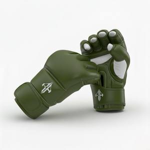 Gants de boxe pour hommes de qualité supérieure, fermeture personnalisée, matériau en cuir PU, avec lacets, par RIVIAN ATLANTIC - Product Image 1