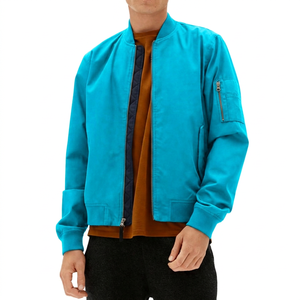 Men's Black Jacket <b>Canvas</b> Stand Collar Zipper Front Casual Winter Wear Regular Fit Solid Color Polyester Material Waterproof - Product Image 4