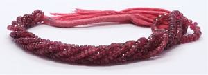 Cuentas facetadas de rubelita natural AAA de 3.25-5 mm, cuentas de turmalina rosa natural con tonalidades de rubelita para la fabricación de joyería. - Product Image 2