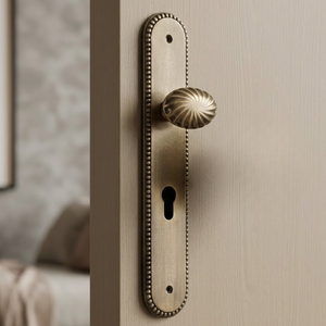 Premium Solid Brass Coronet Bevel Mortice <b>Door</b> <b>Knob</b> Plate | Modern Style Durable Outdoor Hotel Decorative <b>Door</b> Hardware Keyhole - Product Image 4