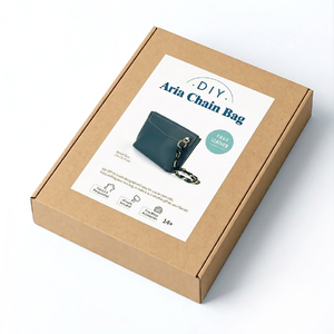 Modern DIY <b>Leather</b> Kit Elegant Tote Bag Kit with Pre Cut <b>Leather</b> and Durable Hardware Set - Product Image 4