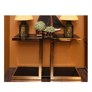 New Unique Design Luxury Console <b>Tables</b> <b>Gold</b> Plated Metal Console <b>Side</b> <b>Table</b> for Hallway, Hotel, Office India Manufacture - Product Image 1