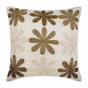 Housse de coussin bohème abordable avec broderie perlée pour canapé, lit, chaise et décoration intérieure confortable, avec un décoratif unique fait main - Product Image 2