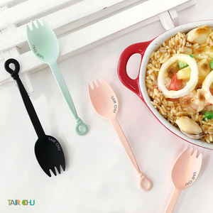 Ligero 14,5 cm Plástico desechable Spork Certificación HACCP/ISO 22000/NSF Cubiertos perfectos de alta calidad para comedor Catering - Product Image 6