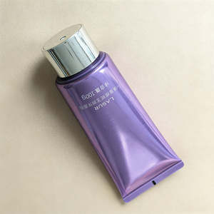 Tube en plastique PE violet personnalisé de 100 ml avec bouchon à vis pour crème pour les yeux et autres cosmétiques, impression UV/sérigraphie - Product Image 5