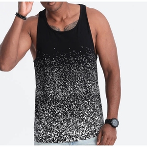 เสื้อกล้ามลายเพ้นท์สแปลตเตอร์ ผ้าบางเบา ระบายอากาศได้ดี เหมาะสำหรับออกกำลังกาย ฝึกซ้อมกีฬา ชุดลำลอง เสื้อผ้าออกกำลังกาย เสื้อฟิตเนส - Product Image 3