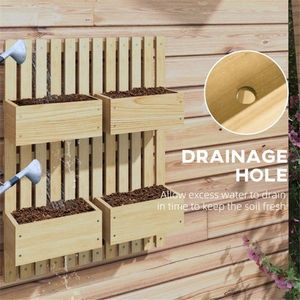 Fioriera Grande in Fibra Vegetale con Finitura Zincata per Giardini e Balconi Esterni - Product Image 6