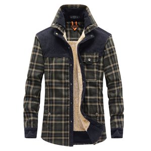 Chemise d'hiver pour homme, en coton épais, chaude, en polaire, à carreaux, manches longues, chemise en flanelle à carreaux Buffalo, taille plus M-4XL - Product Image 3