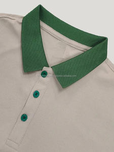 Camisas de golf con solapa de manga corta desgastada para hombre, polos de verano de corte regular elásticos ligeros de estilo informal, polos para hombre - Product Image 5