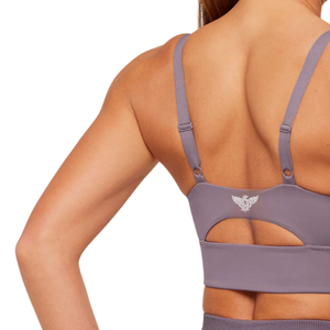 Sujetador Deportivo Sin Costuras para Mujer, Color Lavanda, Spandex/Nylon, Soporte Alto, Cuello Redondo, Espalda Descubierta, Tirantes Ajustables, Transpirable, para Yoga, Gimnasio y Entrenamiento - Product Image 4