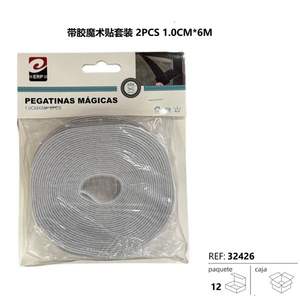 12/U PEGATINAS MAGICAS Adhésif pour bande Velcro 1CM*6M Fixation durable et polyvalente - Product Image 2
