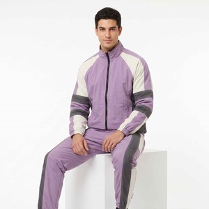 Windbreaker Tracksuit Pants and <b>Jacket</b> 100% Nylon Men Zip up Two Piece Wind Break Sweat Suit for Men's - Product Image 4