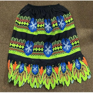 Última Moda Hawaiana, Isleña, de Guam, de Micronesia, Poliéster Sólido, Bordado, Estampado, Transpirable, Hasta la Rodilla, Corte en A, Ecológico - Product Image 5