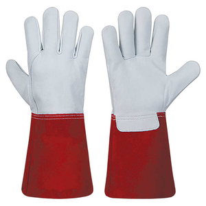 Gants de soudage TIG en cuir professionnels, OEM ODM, résistants à la chaleur, fabricant de gants de travail durables - Product Image 1