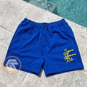 Shorts en polyester sublimés personnalisés Sigma Gamma Rho, vêtements grecs de haute qualité pour femmes, respirants - Product Image 4