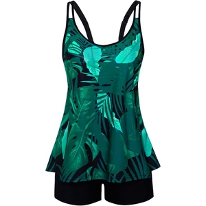 Maillot de bain une pièce pour femme, bretelles spaghetti, col rond, best-seller, prêt pour la plage, UPF50+, séchage rapide, spandex/polyester, short de bain - Product Image 1