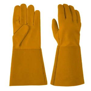 Guantes de Seguridad Industriales Resistentes Personalizables, de Piel de Cabra y Vacuno, para Soldadura TIG, Protección de Manos, Guantes de Construcción - Product Image 5