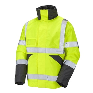 Chaqueta Bomber de Poliéster Ligera e Impermeable de Alta Visibilidad ANSI Clase 1 con Características Reflectantes y Logotipo Personalizable - Product Image 1