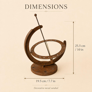 Esfera Armilar Vintage, Reloj Solar de Estilo Antiguo, Instrumento Astronómico Decorativo, Globo Celeste de Latón, Decoración Náutica para el Hogar - Product Image 4