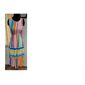 Vestido largo de mujer superventas con parte superior suave y ligera, estilo dulce, escote en O, cintura Natural, venta al por mayor de exportador indio - Product Image 6