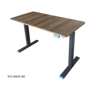 Bureaux informatiques modernes ajustables pour immeubles commerciaux Lumetal Vietnam, surface en bois, métal thermolaqué + PB