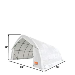 TMG ST2031P Telo Copriauto 20FT X 30FT Resistente 11 oz PE, Riparo per Stoccaggio con Parete ad Arco e Tetto a Punta, con Porte di Accesso, Modello Precedente - Product Image 3