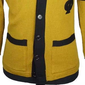 เสื้อคาร์ดิแกนคอวีแบบสั่งทำพิเศษสำหรับชมรมนักศึกษาปี 1908 เสื้อสเวตเตอร์ผู้หญิงสีชมพูเขียว ลายโลโก้ด้านหน้าแบบเชนิลล์ สไตล์กรีก สำหรับฤดูใบไม้ผลิ - Product Image 3