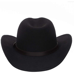 Sombrero de Vaquero Americano de Ala Ancha para Exteriores, de Cuero con Patrón Liso y Rayas, para las Cuatro Estaciones - Product Image 6