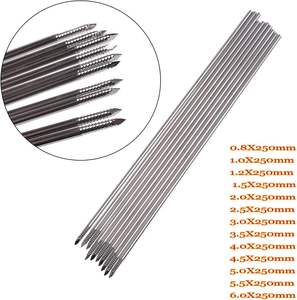 Juego de 12 Alambres Ortopédicos Kirschner de Acero Inoxidable con Rosca de un Solo Lado de 0.8X250mm a 6.0X250mm, Instrumento Quirúrgico - Product Image 1