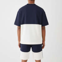 Ensemble T-shirt et short surdimensionné pour homme, décontracté, respirant, durable, anti-boulochage, pour l'été, avec options personnalisables