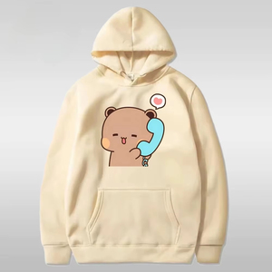 Ensemble de sweats à capuche assortis pour couple, imprimé mignon, cadeau pour les amoureux, sweat-shirt amusant unisexe, sweat-shirt en polaire décontracté pour couples, vêtements décontractés - Product Image 3