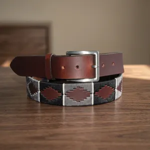 Ceinture en cuir de créateur, ceinture en cuir véritable, accessoires de mode, fournisseur Divine International Inde - Product Image 5