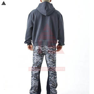 Sudaderas con Capucha en Oferta, Sudaderas con Logotipo Personalizado en Relieve para Hombre, Básicas, de Algodón Mezclado, Talla Única, Color Sólido, Nueva Moda - Product Image 2