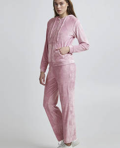 Sweat-shirt surdimensionné personnalisé pour femmes Pantalon de survêtement Survêtement Survêtement et sweat à capuche Ensemble de vêtements de sport pour femmes - Product Image 3