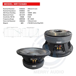 <span class=keywords><strong>15inch</strong></span> công suất lớn Loa 300mm nam châm Ferrite 6inch cuộn dây bằng giọng nói Loa siêu trầm với hình nón sợi carbon, nam châm kép Bass - Product Image 4