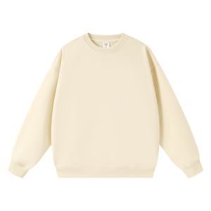 Sudadera sin Capucha Bordada con Logotipo Personalizado al por Mayor, Color Sólido, Tejido Grueso, Unisex, Corte Holgado, Primavera - Product Image 6