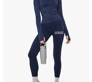 Leggings de Yoga Personalizados OEM/ODM, Ropa Deportiva para Exteriores, Pantalones Largos de Nailon Elásticos para Entrenamiento de Fútbol, Otoño - Product Image 1