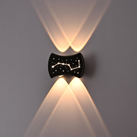 Nouvelles lampes murales d'extérieur à LED avec code QR ciel étoilé, design moderne en aluminium IP65 pour hôtel