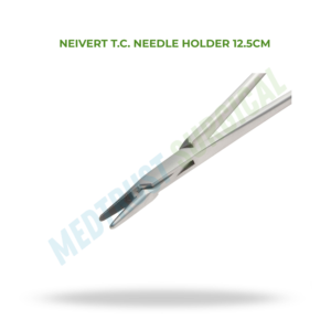 Neivert TC Needle Holder 12.5cm Tungsten Carbide Surgical Needle Holder Precision Suturing Instrument - Product Image 2