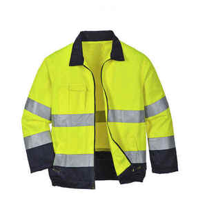 Chaquetas de Seguridad de Alta Visibilidad para Exteriores Unisex al por Mayor 2026, Certificadas por ANSI, Reflectantes, Impermeables, de Tela de Poliéster OEM - Product Image 4