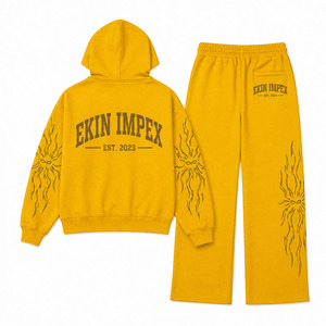 Vente en gros – Nouveaux sweats à capuche en coton épais 400g à épaules tombantes avec fermeture éclair, personnalisables, surdimensionnés, imprimés, style streetwear, respirants et à séchage rapide - Product Image 2