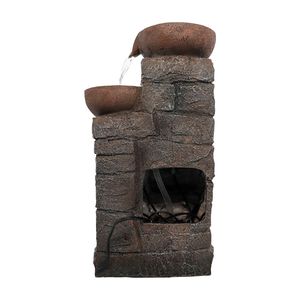 Fontana da Interno a Cascata da 40 cm con Luci LED e Pompa, Decorazione e Accessori per Ufficio - Product Image 5