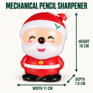 Cesta de Regalo para Fiesta de Navidad, Sacapuntas Mecánico de Plástico con Forma de Papá Noel, Apto para Niños, Probado por la CE - Product Image 2