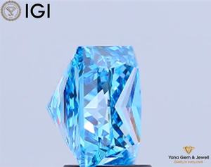 Diamante Cultivado en Laboratorio con Certificación IGI, Color Azul Intenso, Claridad VS1, Corte Princesa, 3.01 Quilates, para su Próxima Joya - Product Image 6