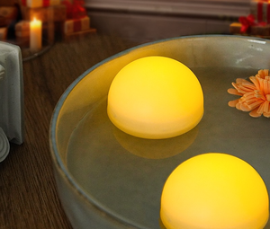 TOOWIN Water-<b>Floating</b> <b>Candle</b>, Waterproof, Flameless, Led Electronic <b>Candle</b> Light, Water-Controlled Swimming Pool Wishing Light - Product Image 5